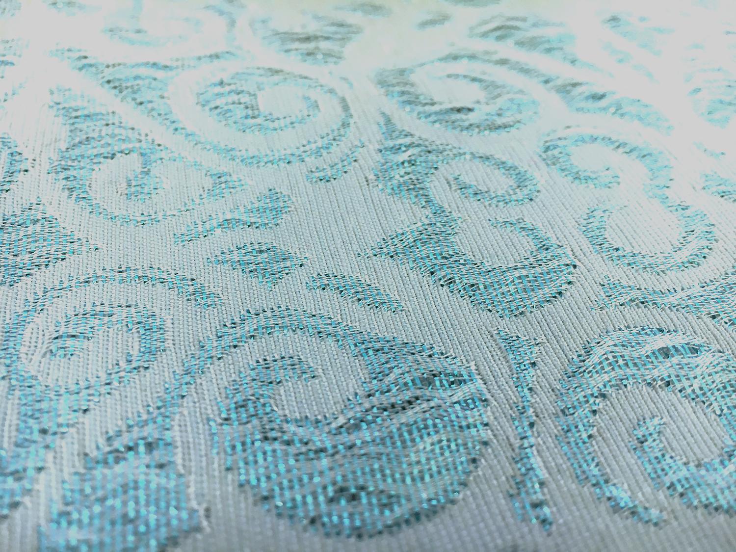 Metallic Jacquard Brocade with Ornate Patterns2