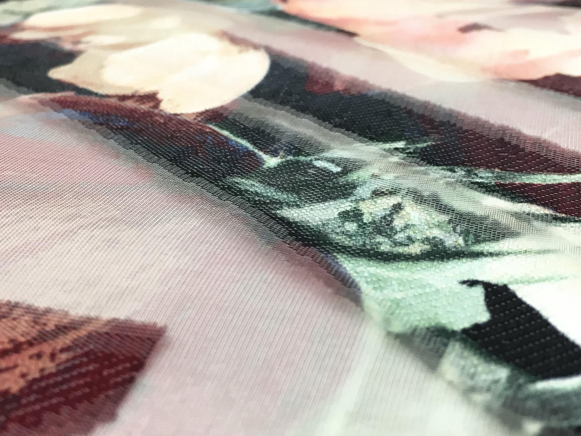 Silk Blend Printed Organza Fil Coupé3