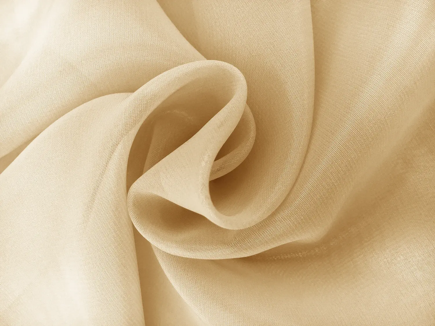 Microfiber Silver Metallic Chiffon in Sand