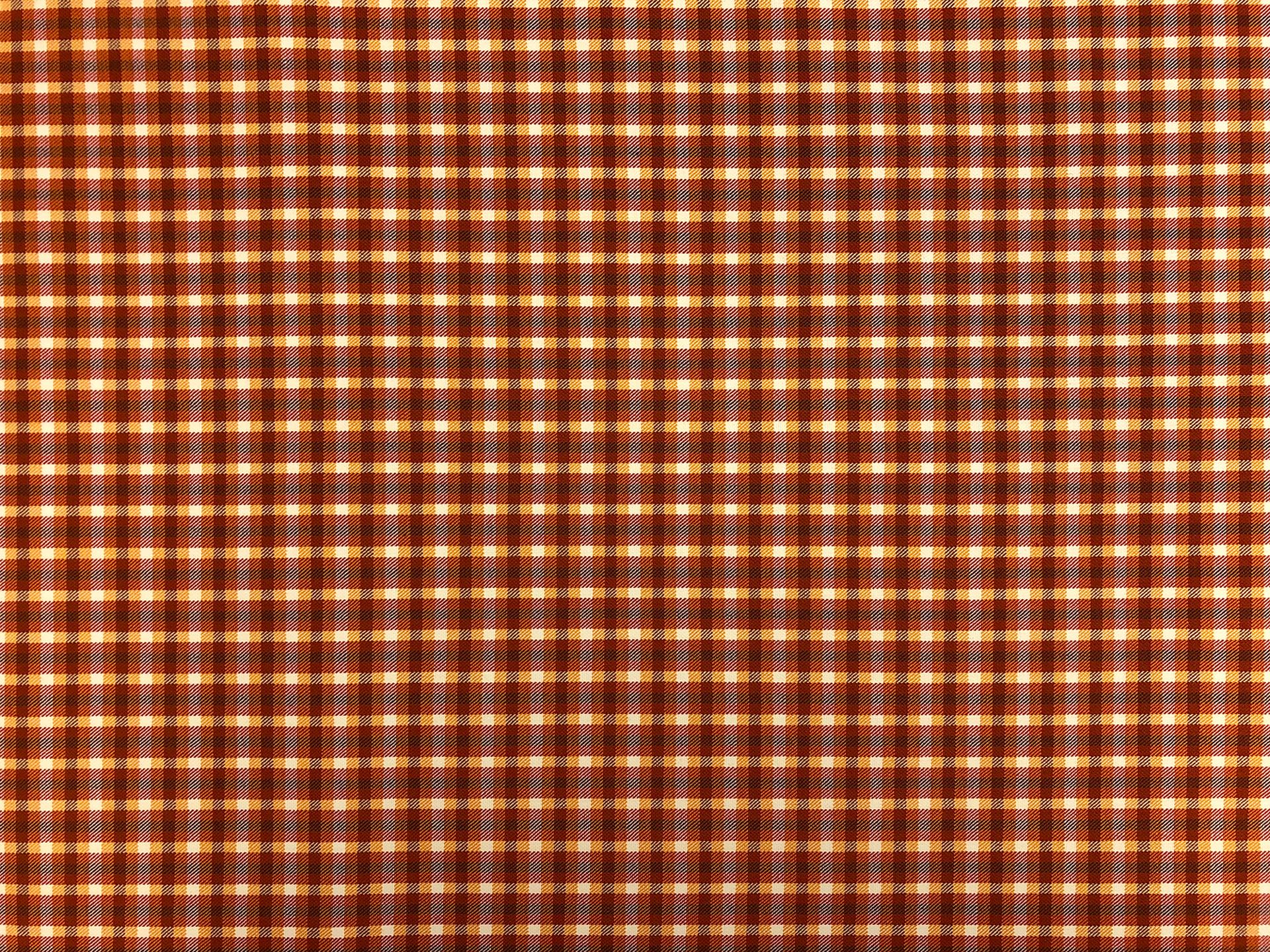Stretch Wool Suiting Tattersall Plaid in Orange0