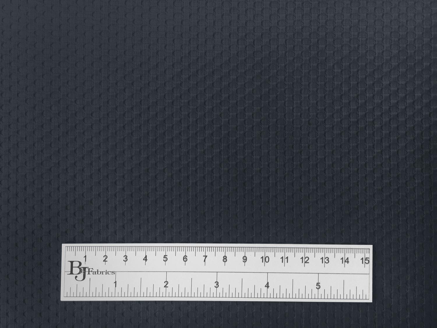 Cotton Stretch Pique in Navy3