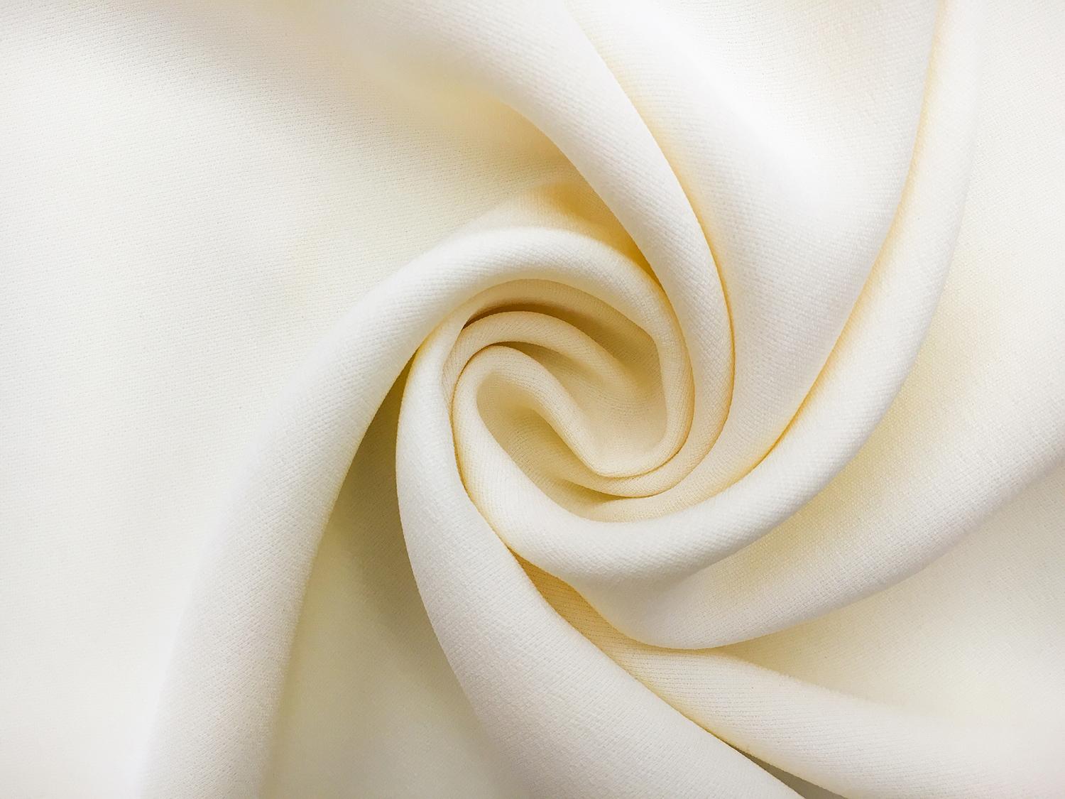 Italian Silk Marocain Crepe in Ivory0