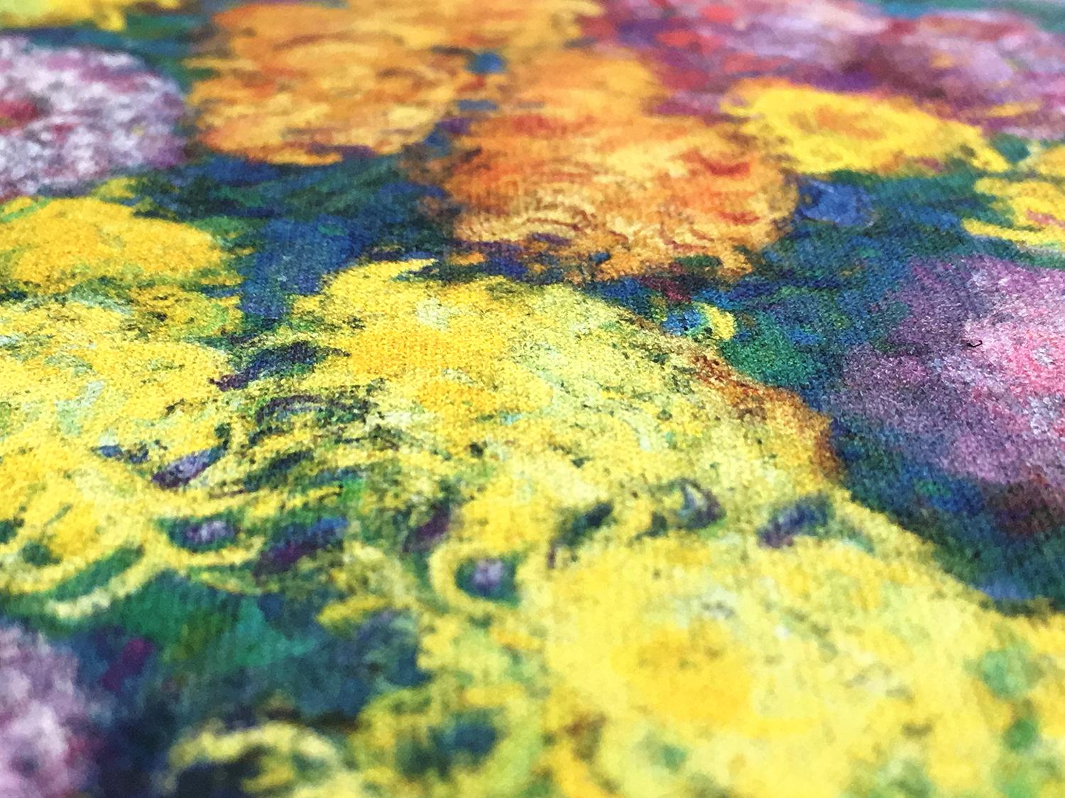 Monets Garden Cotton Broadcloth Digital Print2