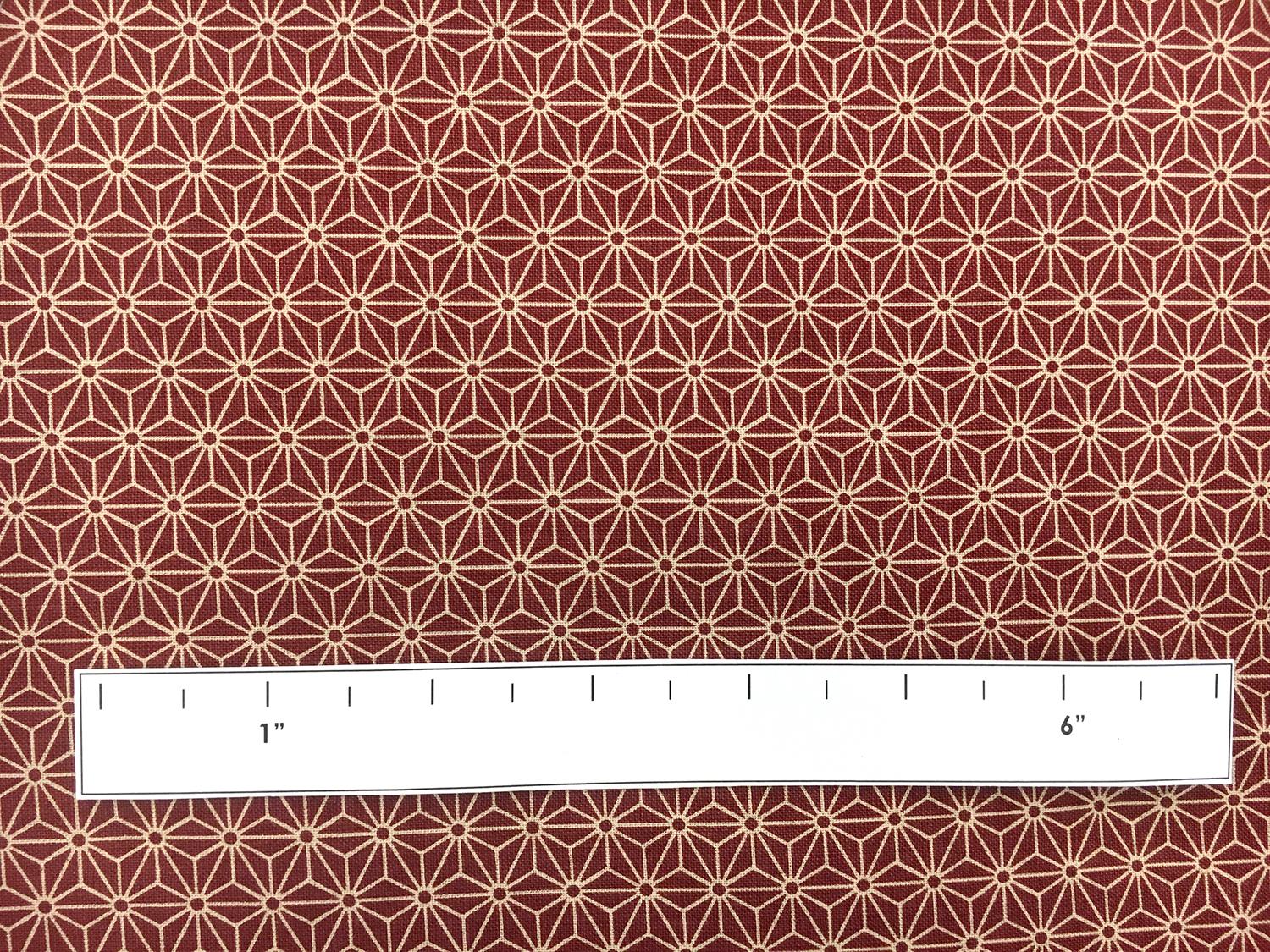 Japanese Printed Midweight Cotton with Geometric Tessellations 1