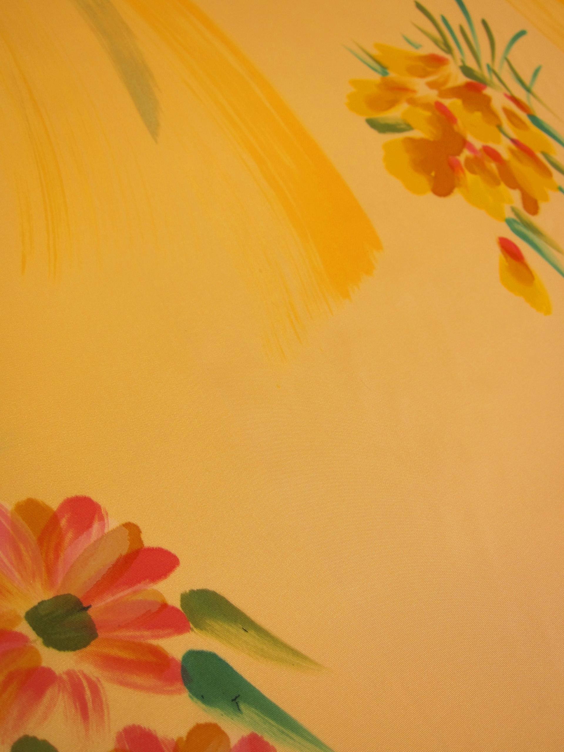 Hand Painted Iridescent Taffeta2