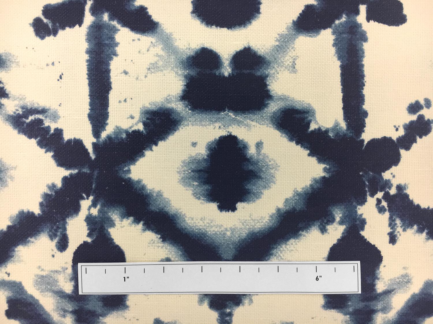Linen Cotton Canvas Rorschach Print1