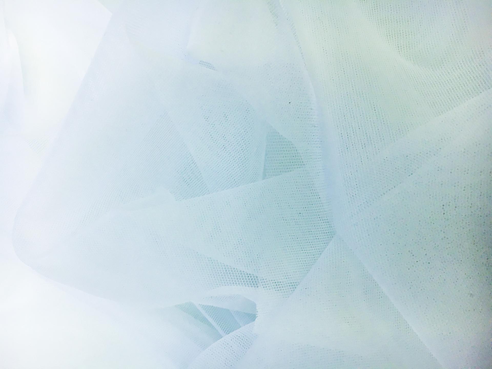 Italian Nylon Stretch Illusion in Cielo0