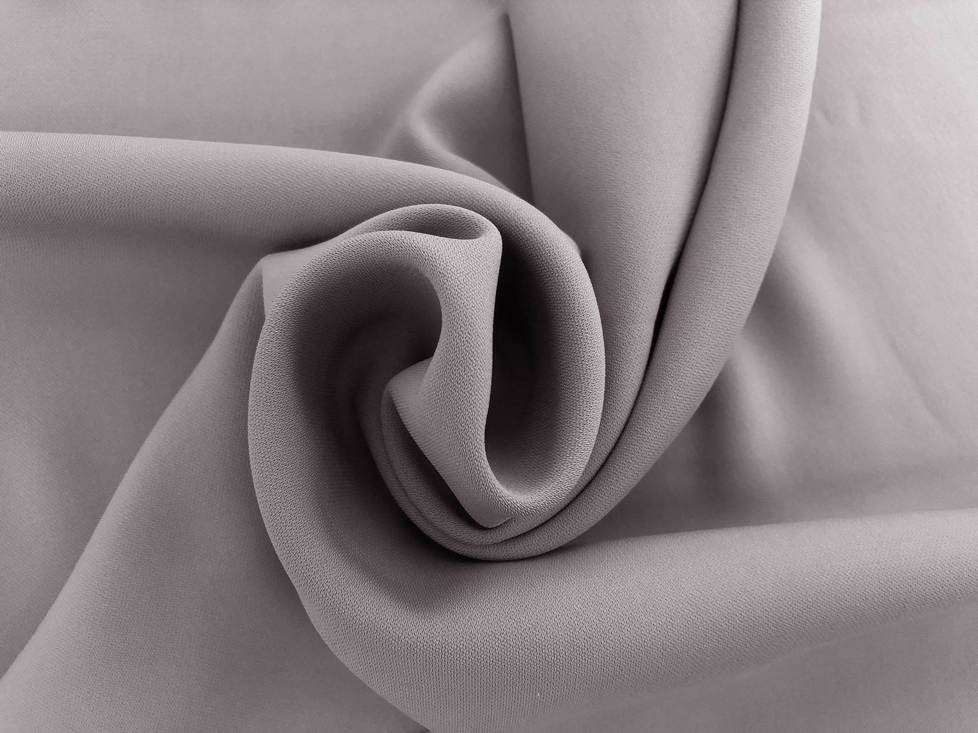 Polyester and Spandex Stretch Crepe in Silver1