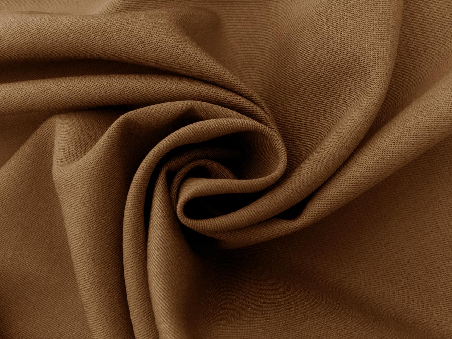 Wool Gabardine in Coffee1