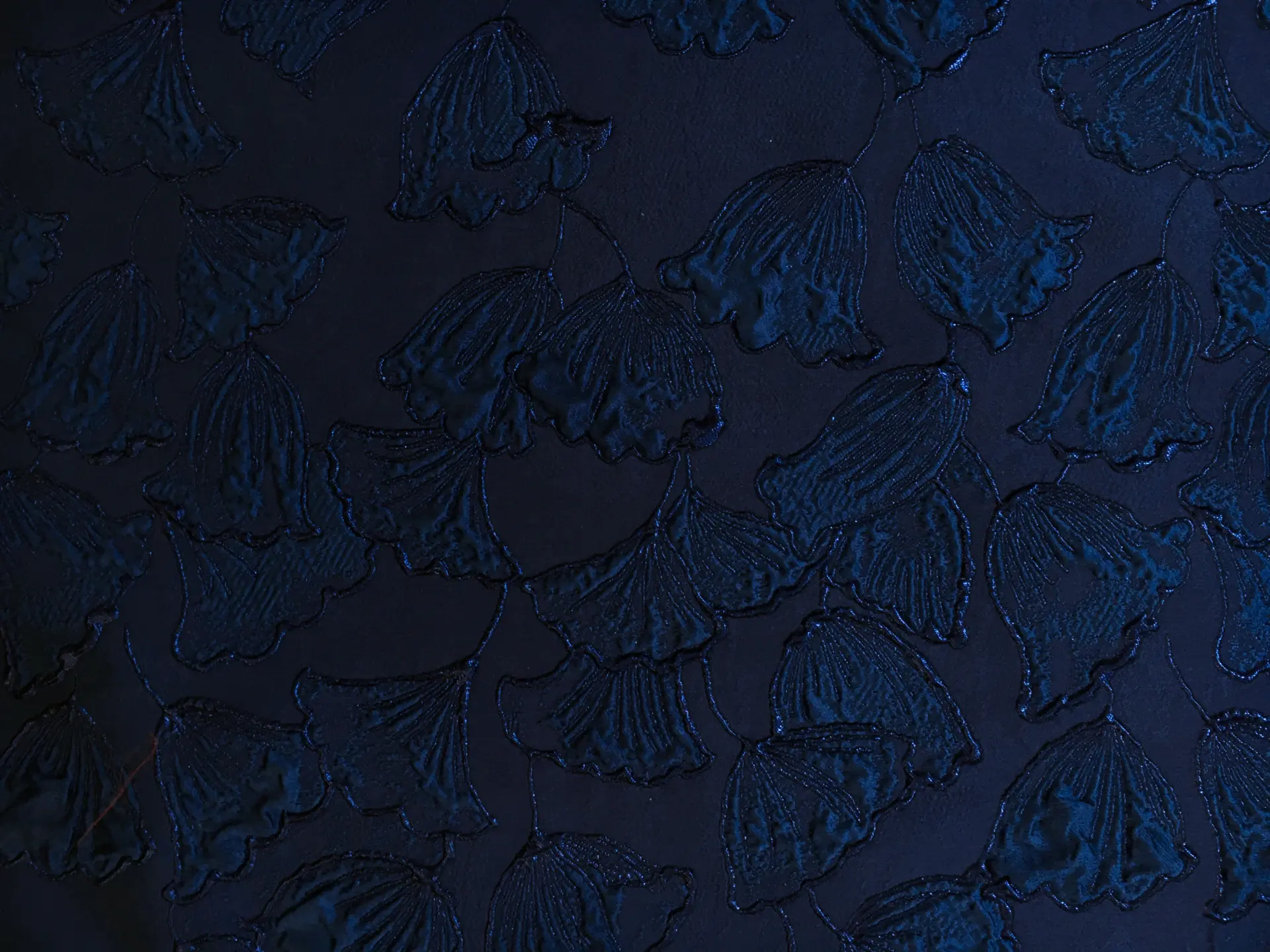 Silk Blend Brocade with Ginkgo Biloba Leaves Jacquard 0