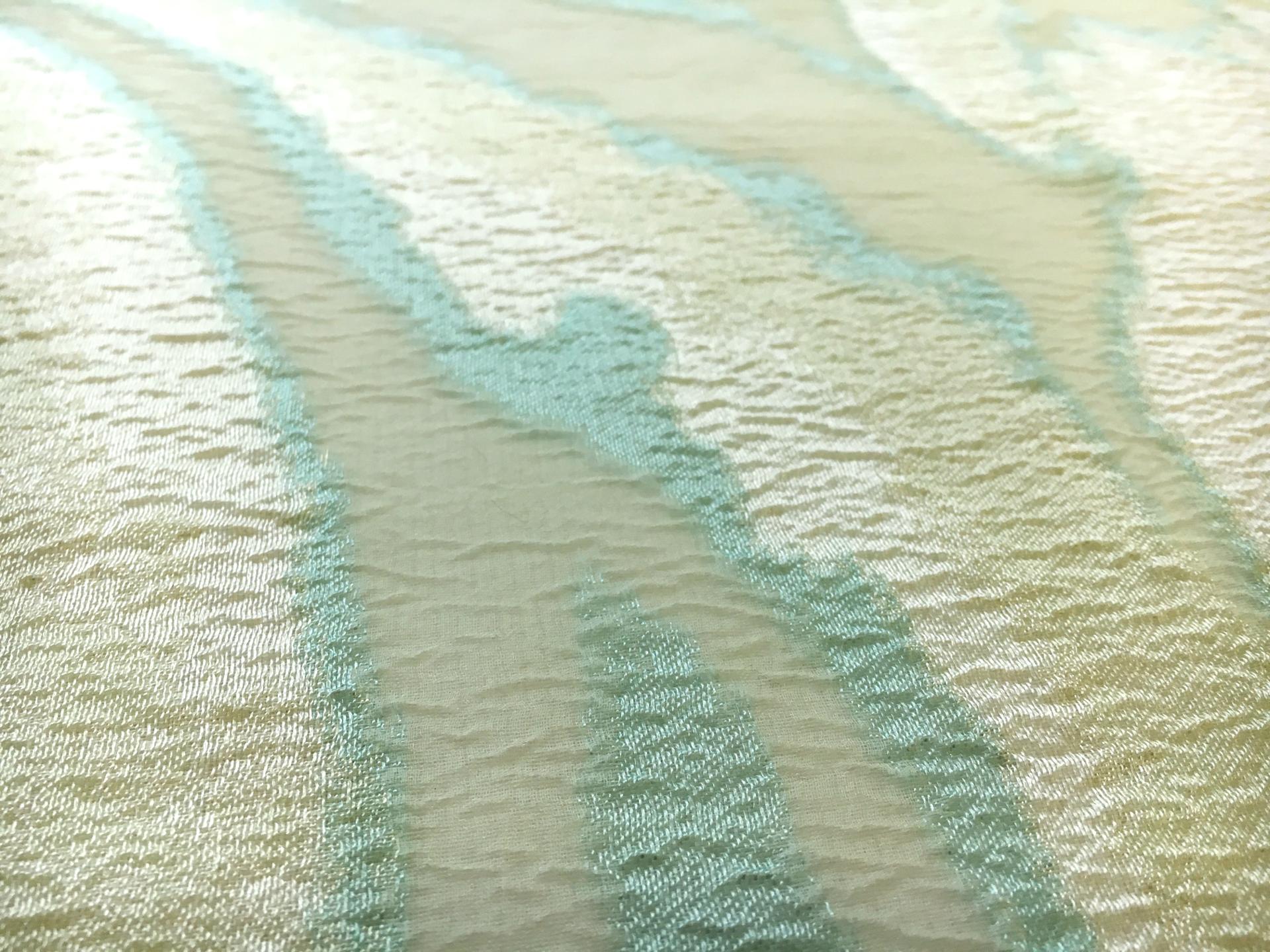 Silk and Viscose Blend Fil Coupé Organza with Pastel Swirls2