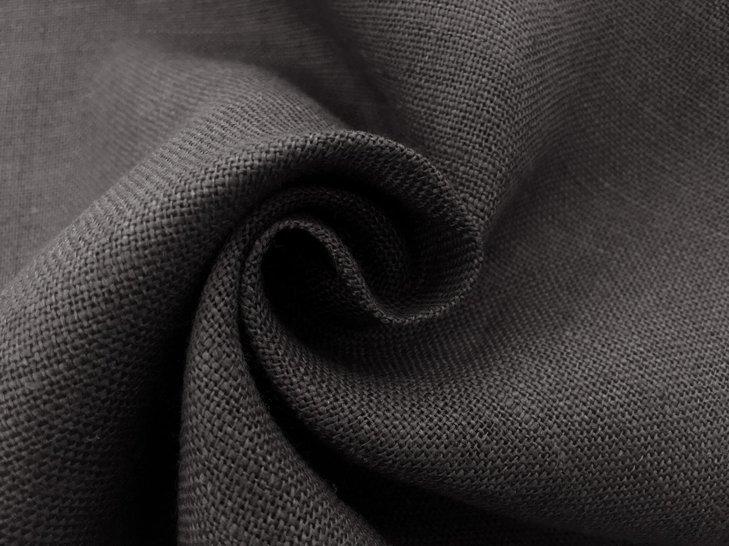 Light Weight Linen Burlap in Smoke Gray1