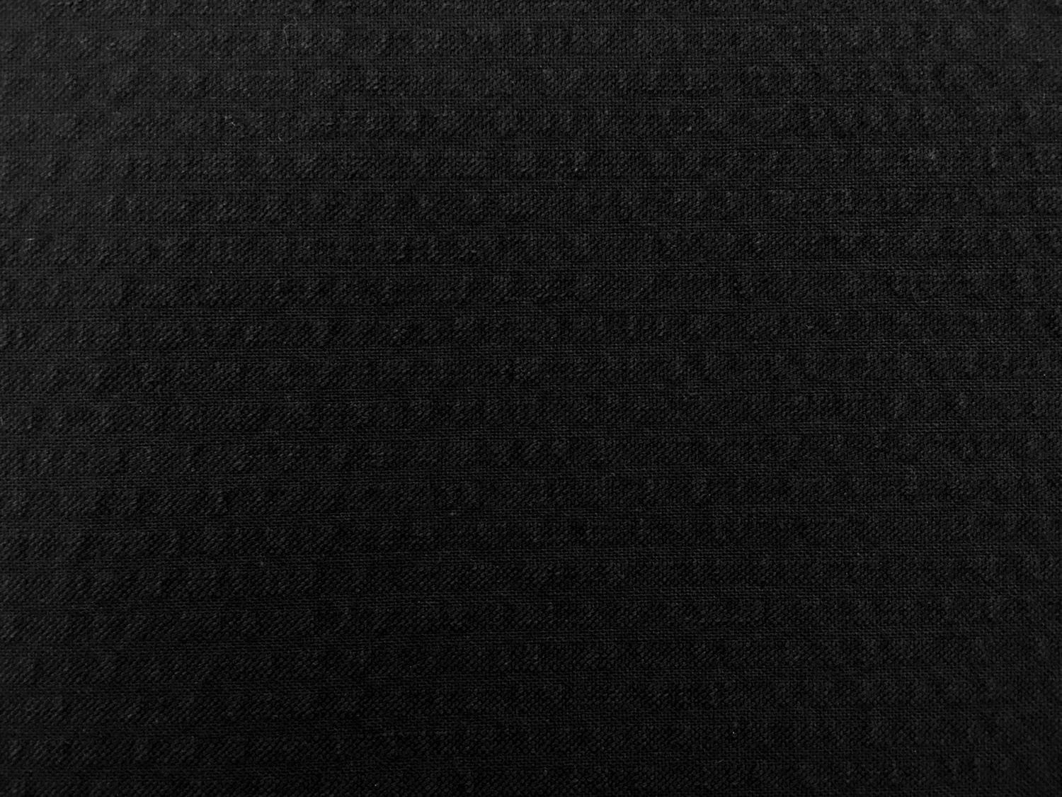 Cotton Seersucker in Black0