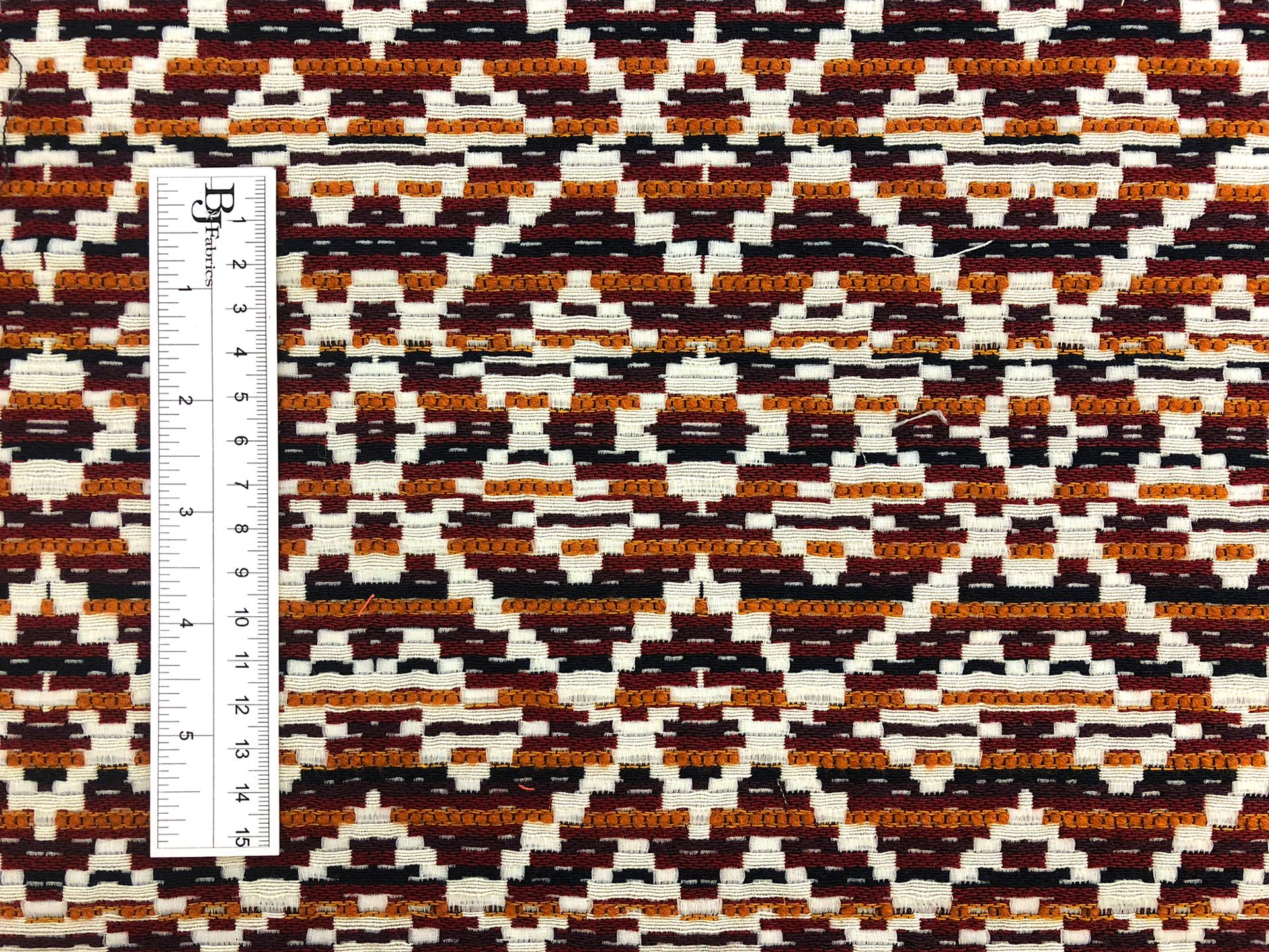 Cotton Blend Woven Novelty in Reds3