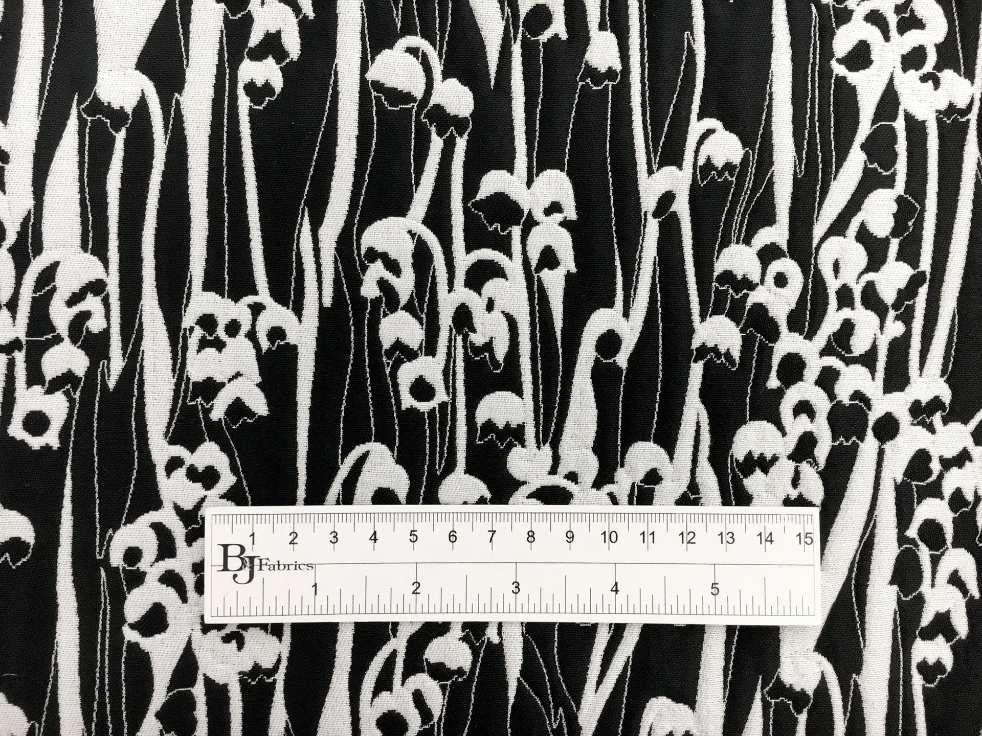 Polyester Nylon and Cotton Blend Brocade with Blossoms1