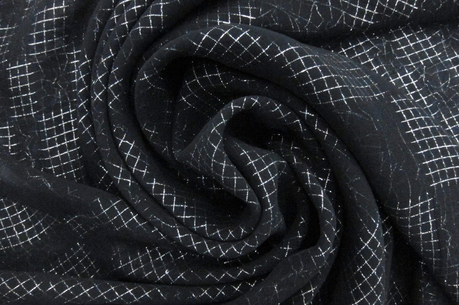 Metallic Double Layer Rayon Georgette Fil Coupé 3