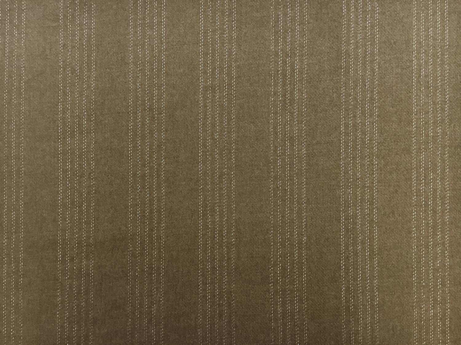 Wool and Lurex Stripe in Taupe Brown0