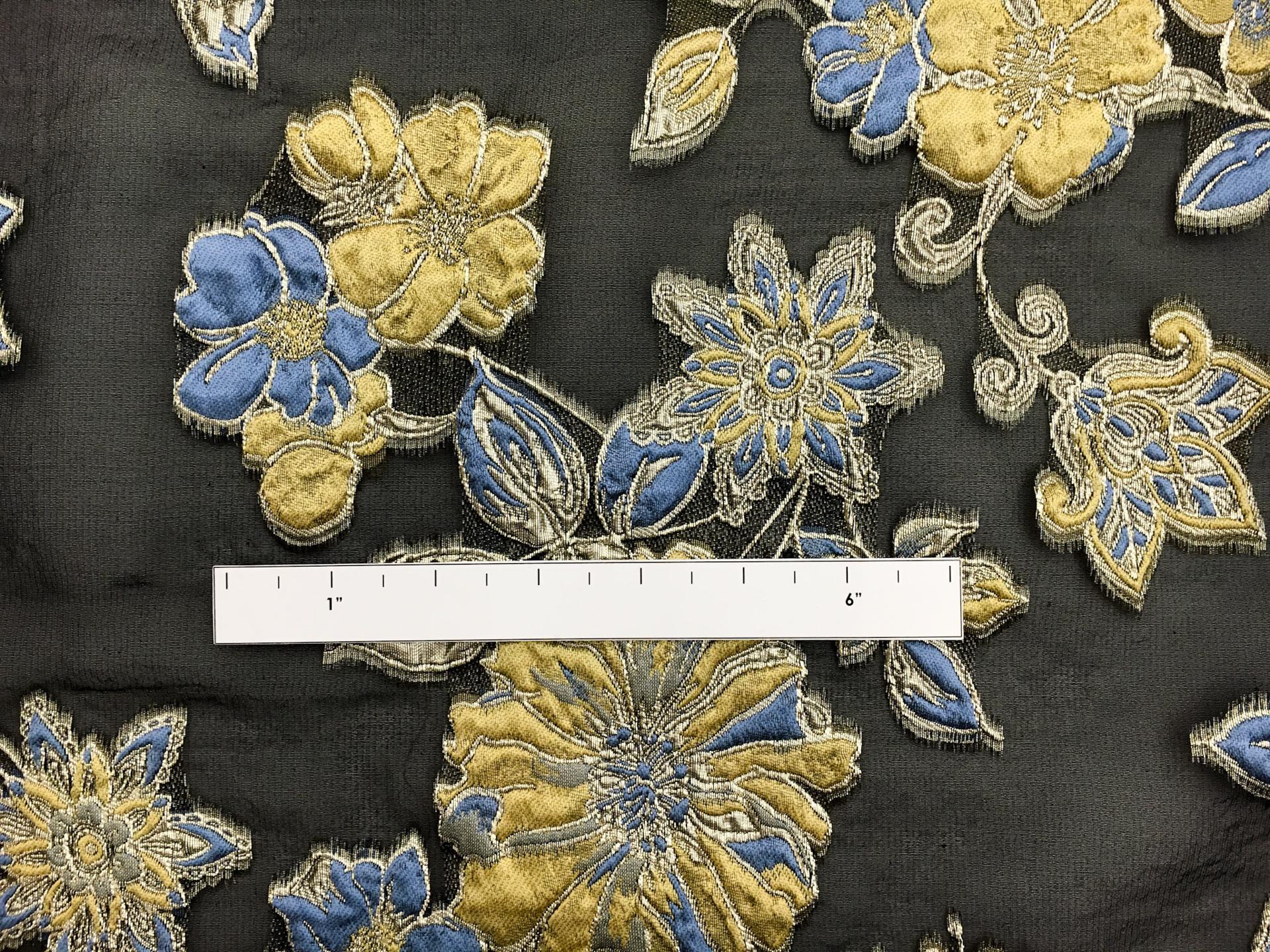 Metallic Silk Blend Organza Fil Coupé1