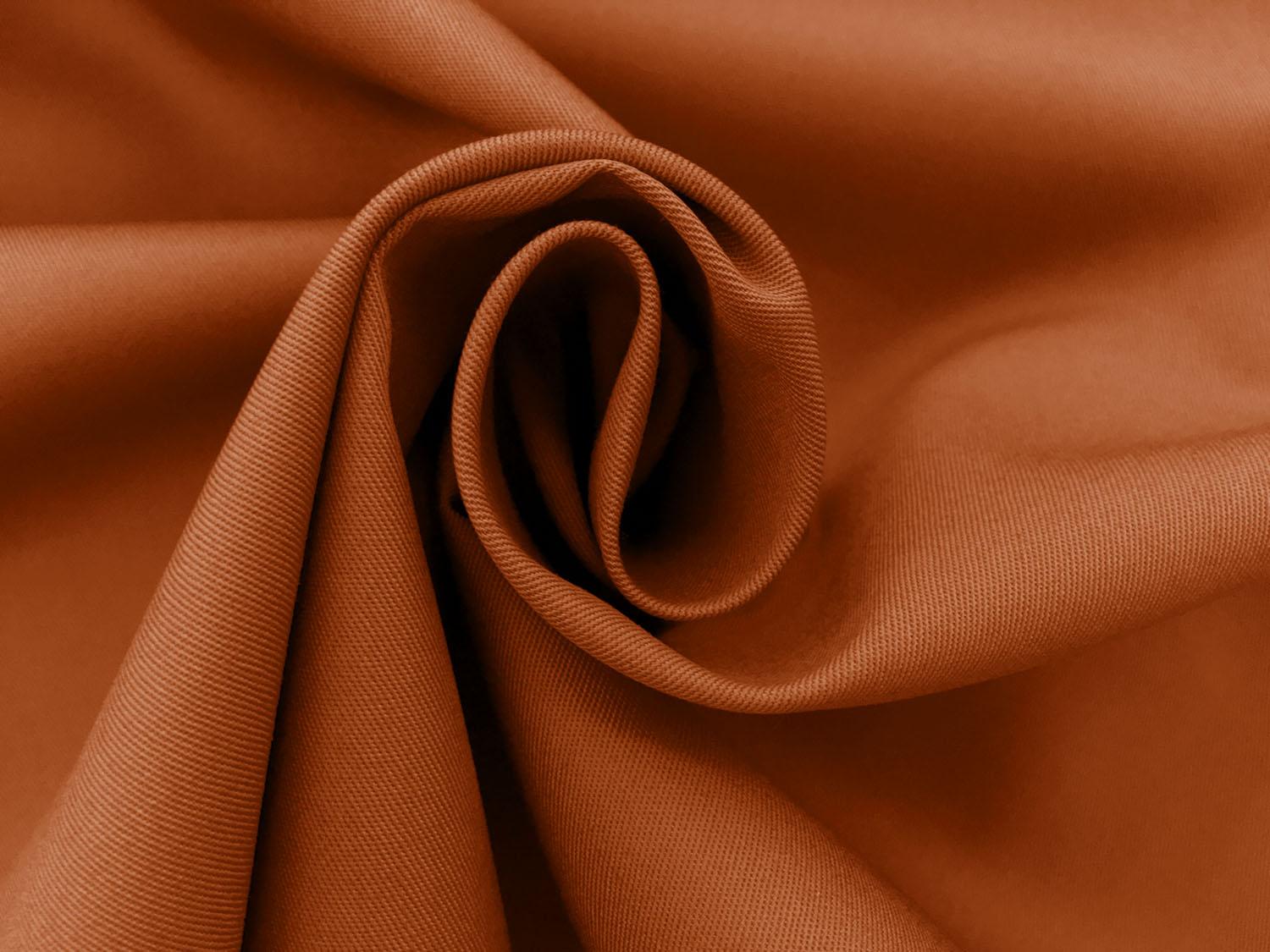 Combed Cotton Fineline Twill in Cinnamon 1