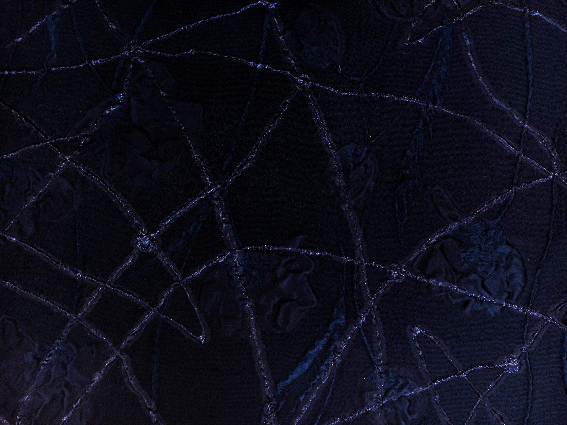 Silk Blend Metallic Organza with Abstract Lines and Floral Motifs0