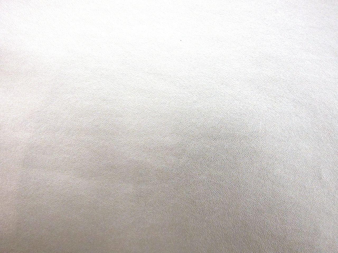 Stretch Metallic Faux Leather in Silver0