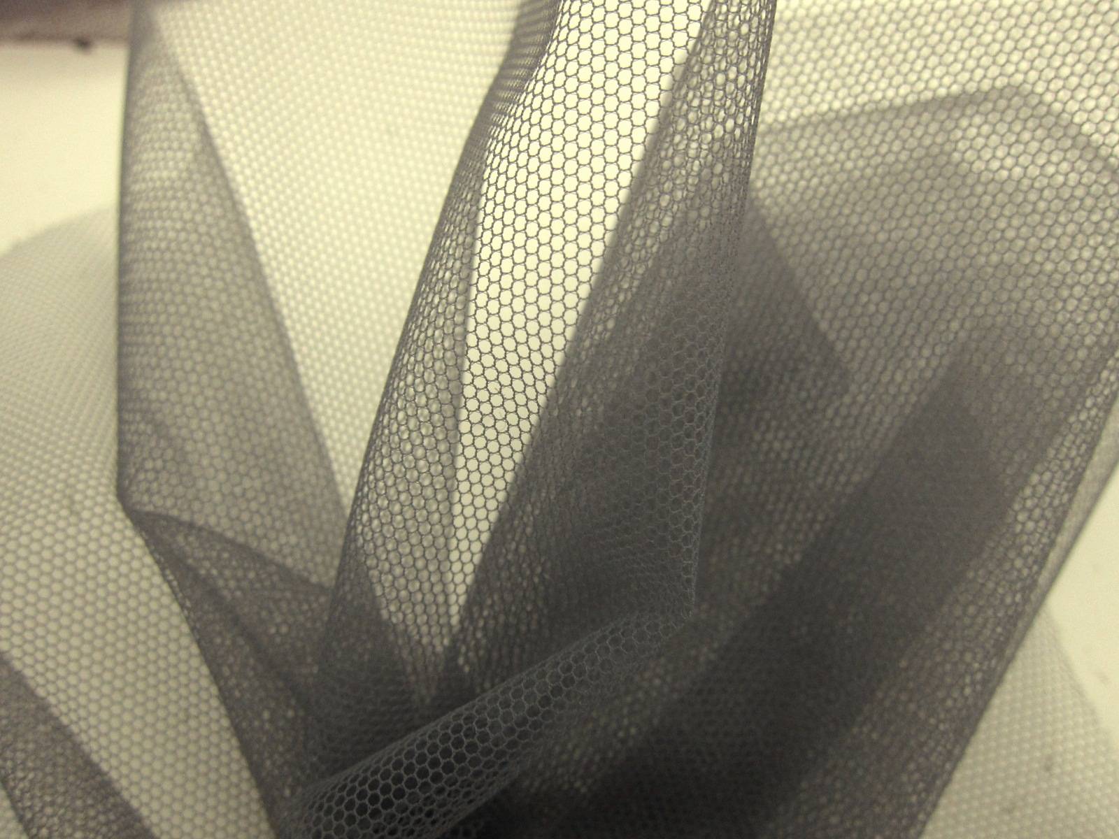 Italian Nylon Tulle in Grigio Piombo1