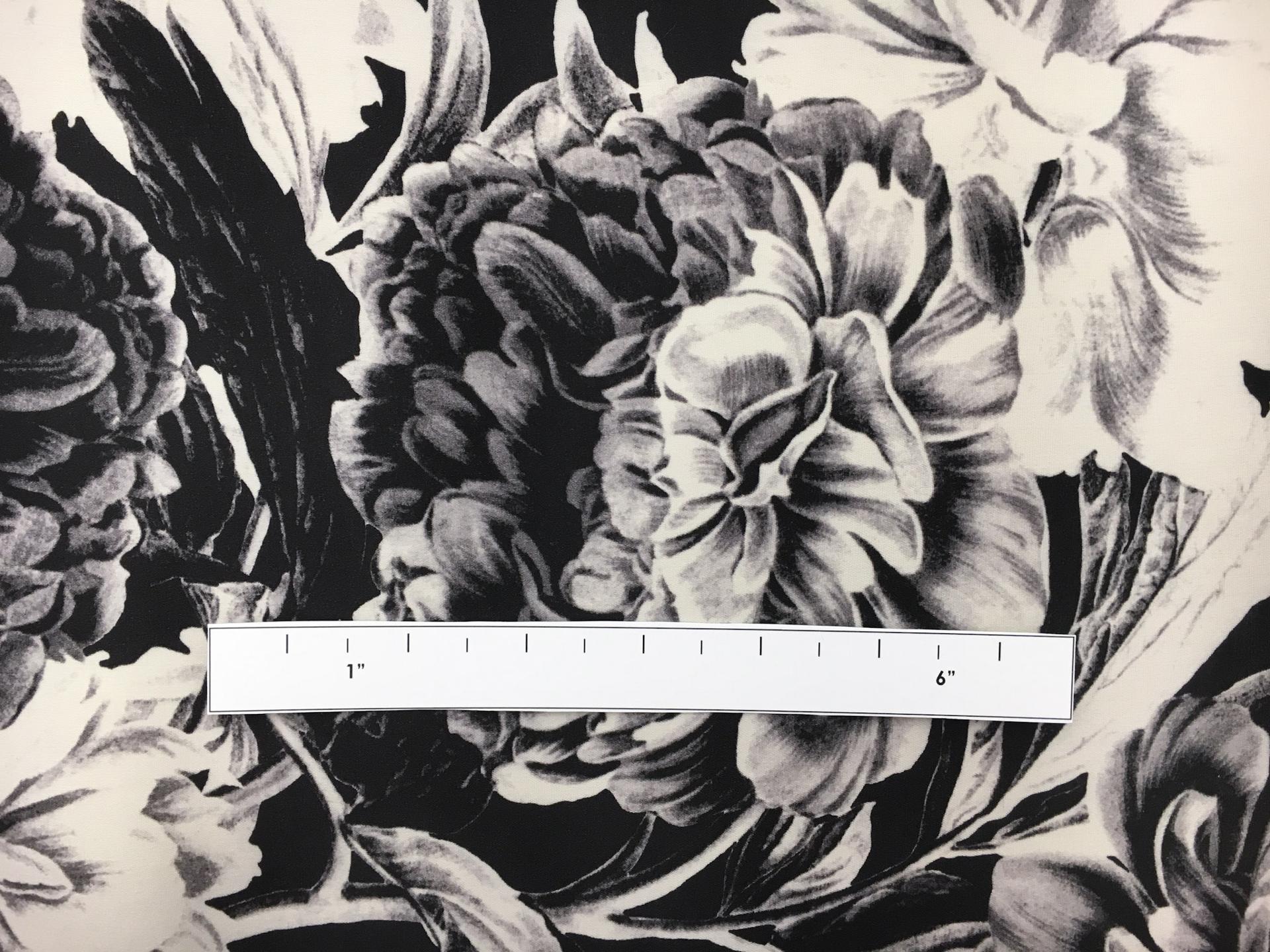 Printed Silk Satin Organza 1