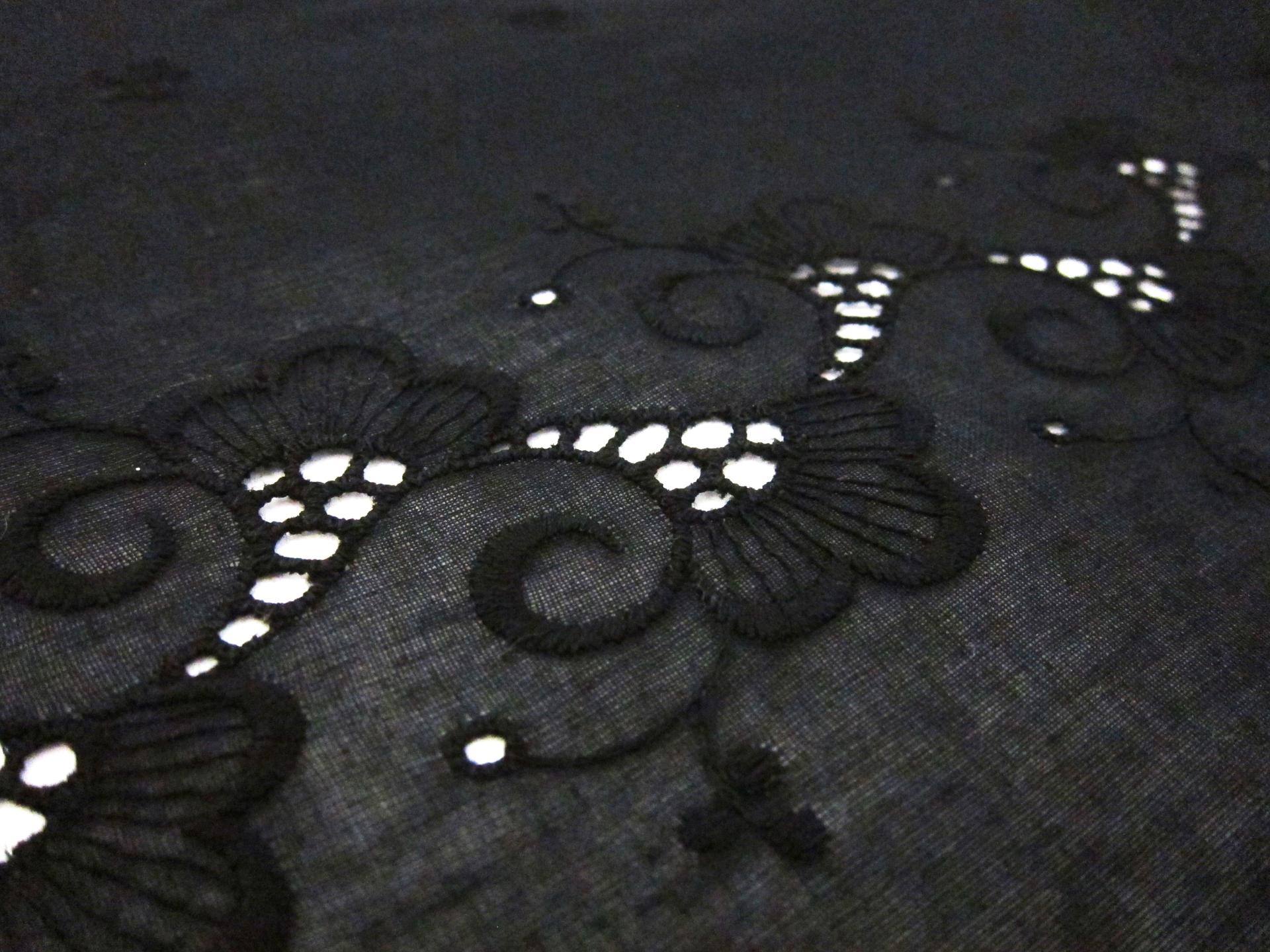 Embroidered Cotton Voile Eyelet3