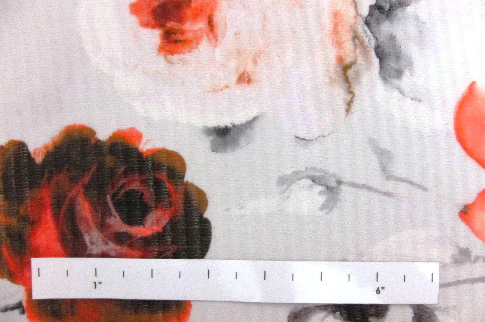 Printed Silk Organza Cloqué1