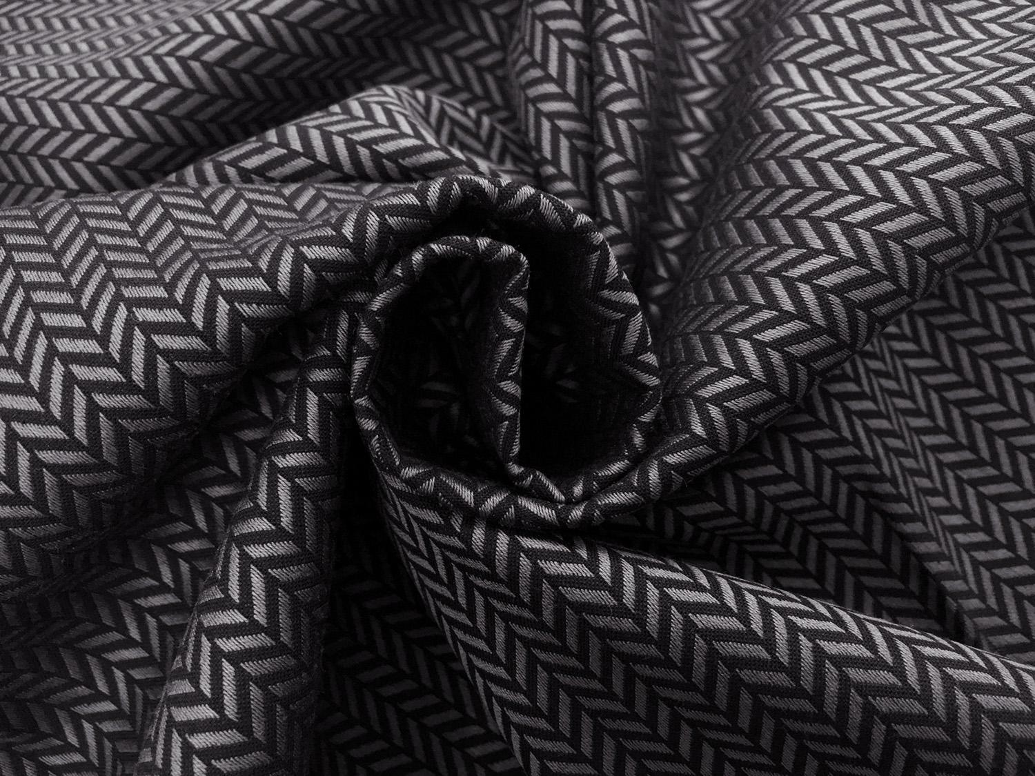 Cotton Shirting With Herringbone Dobby1