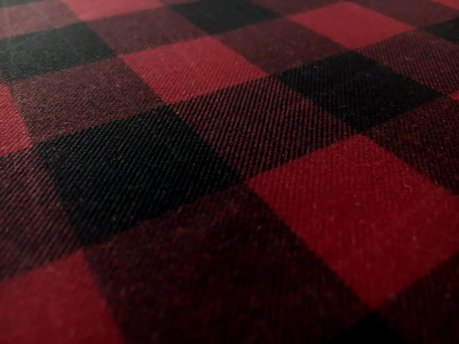 Cotton Wax Cloth in Buffalo Plaid1