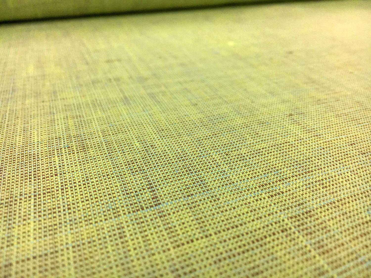 Two Tone Lightweight Linen in Lime Brown