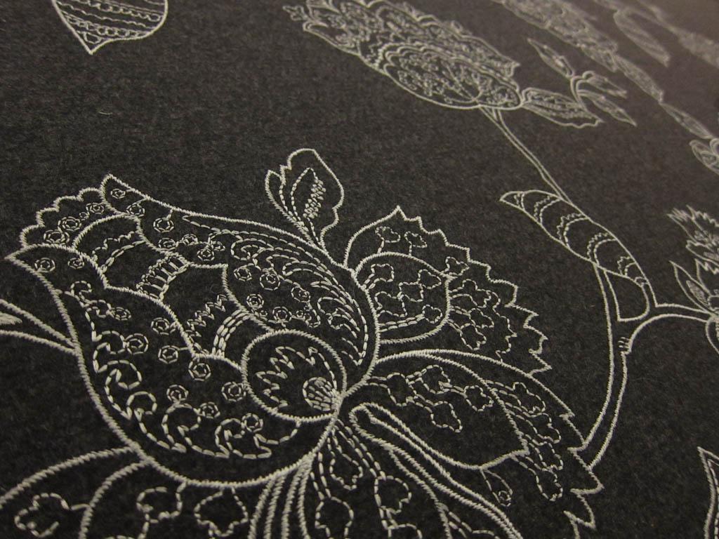 Embroidered Wool Cashmere Coating2