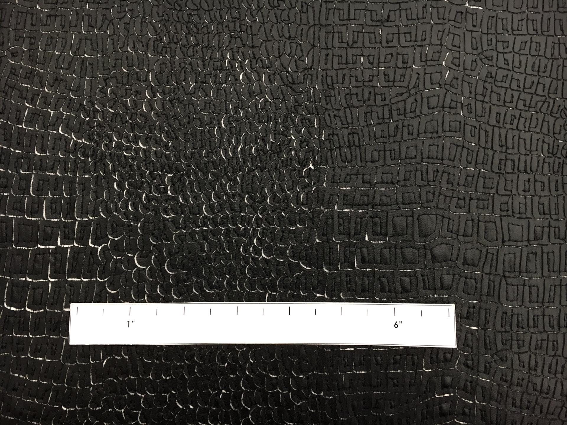 Embroidered Pleather on Tulle1