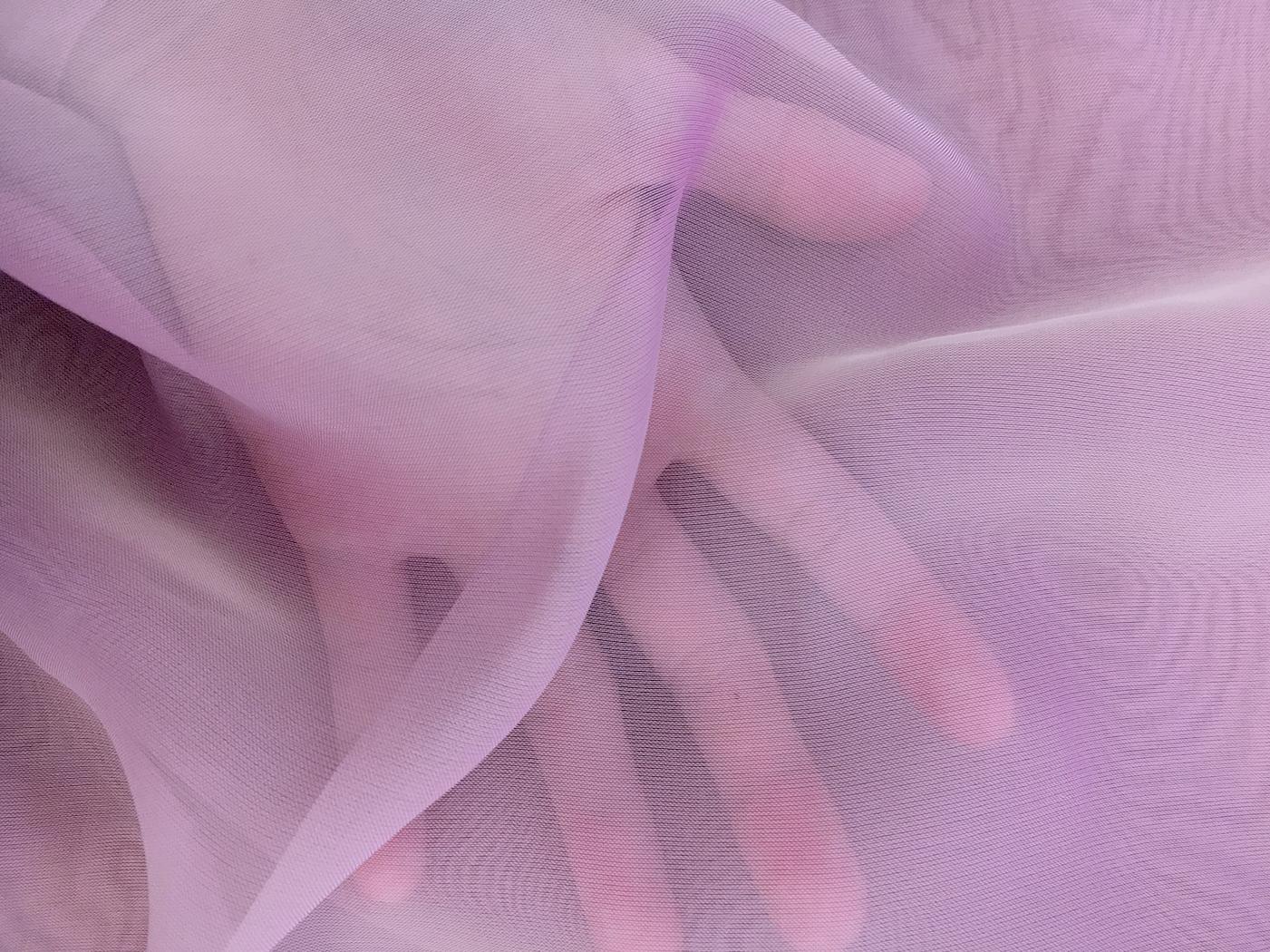 Iridescent Polyester Chiffon in Old Rose1