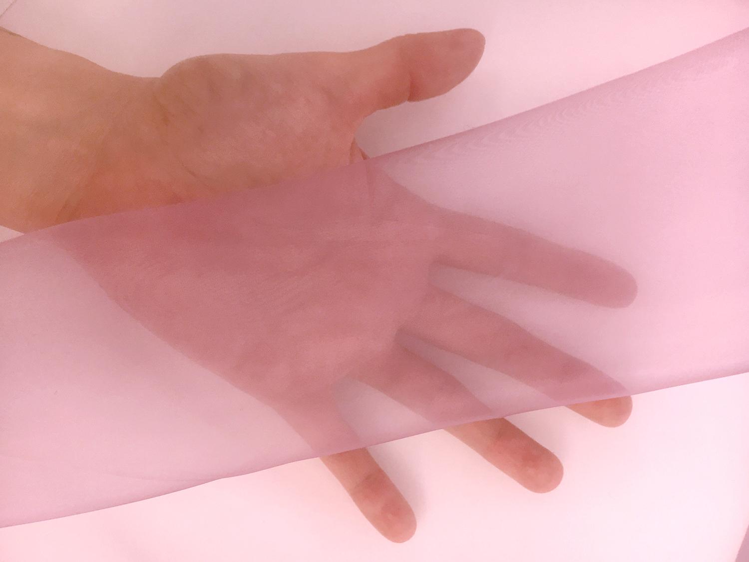 Japanese Polyester Extra Fine Organza in Thistle1