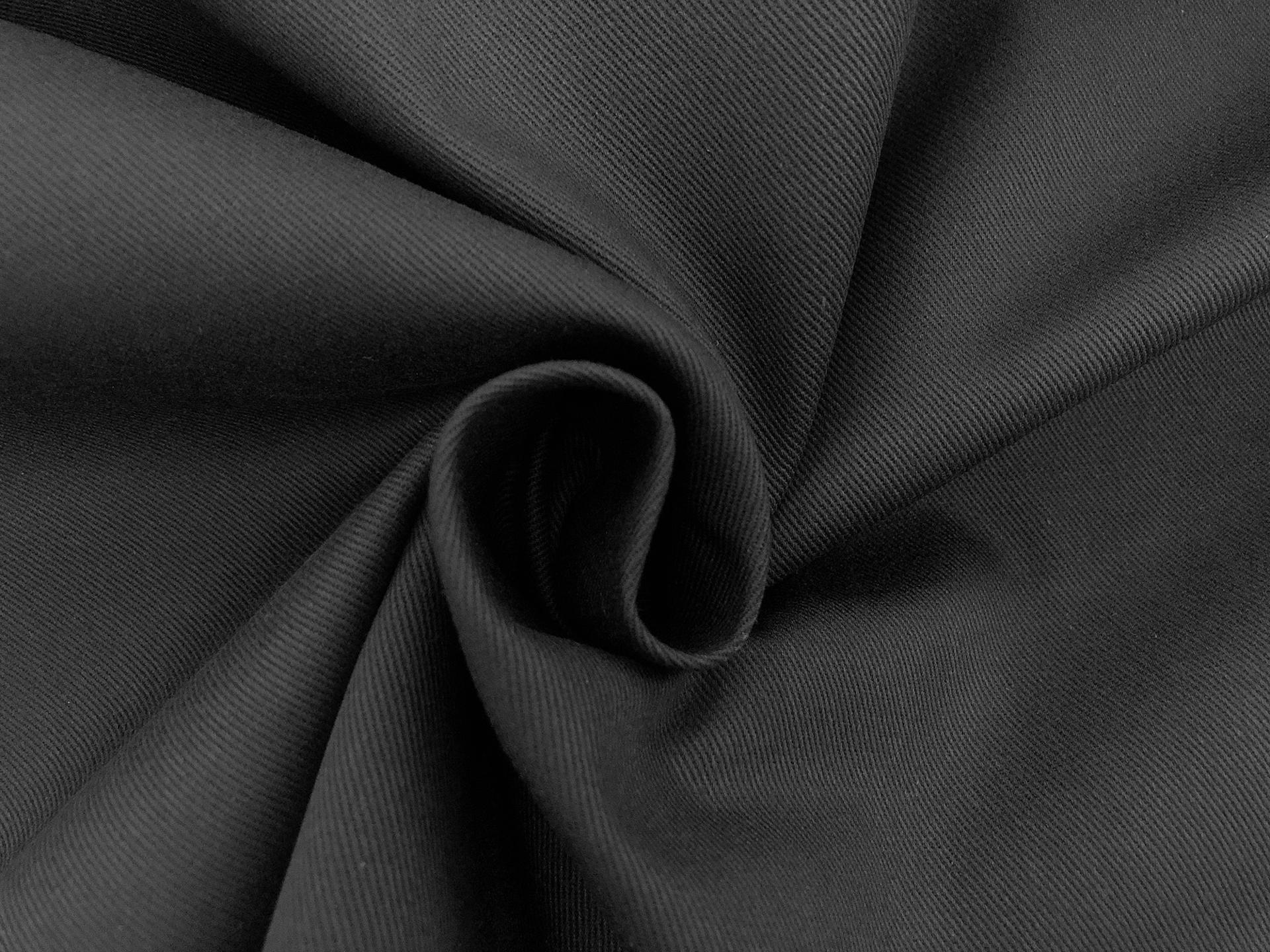 Cotton Chino Twill in Black 1