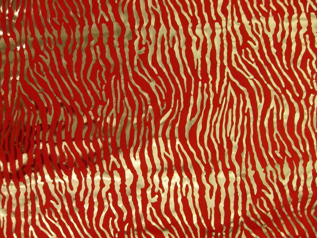 Metallic Printed Silk Charmeuse0