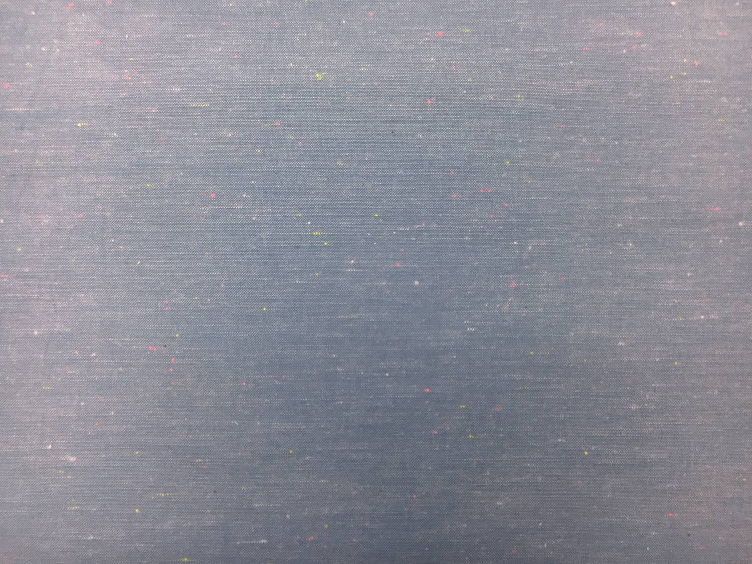 Cotton Chambray Novelty In Blue With Neon Specks0