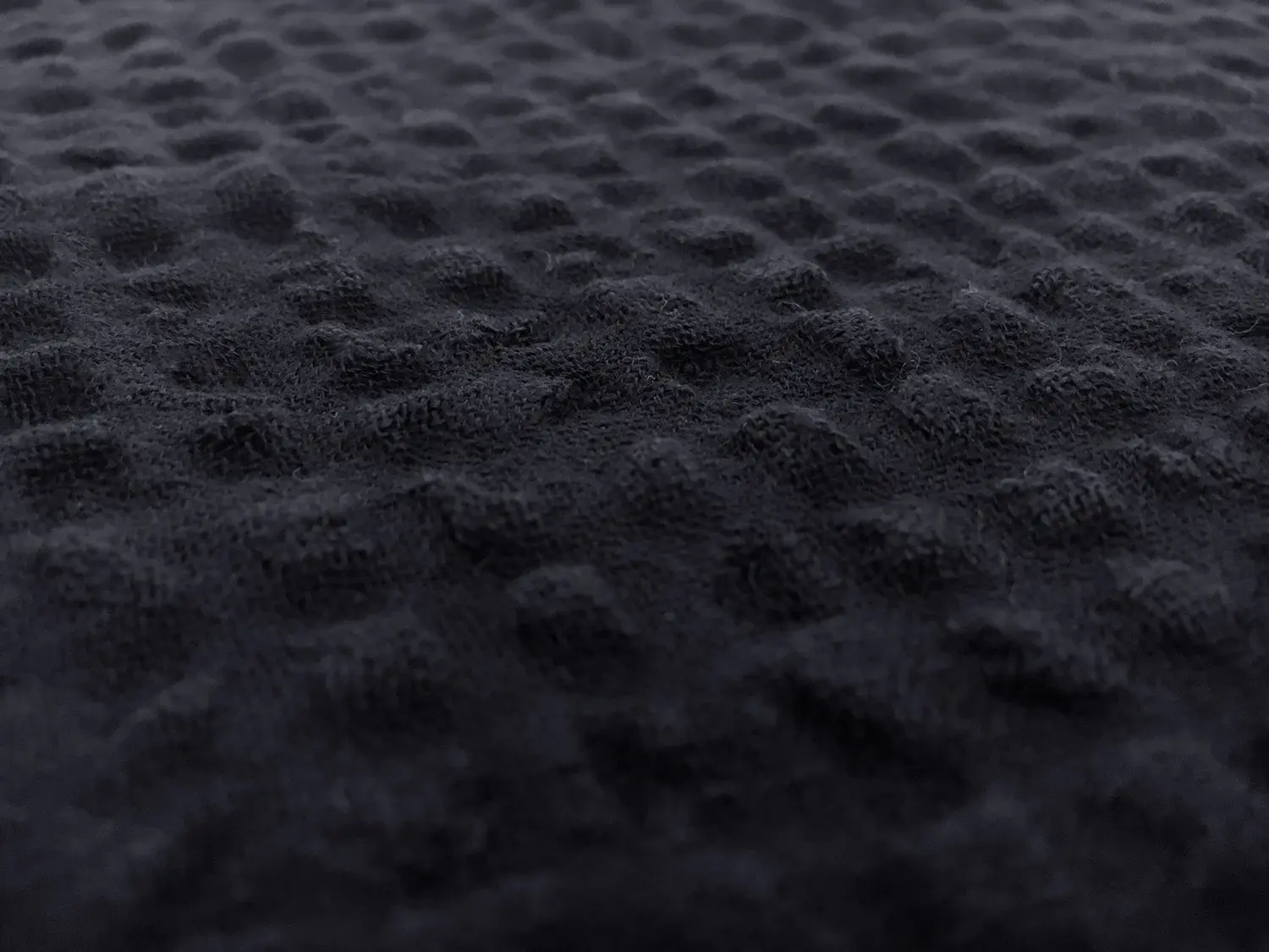 Linen Cotton Popcorn Gauze in Navy2