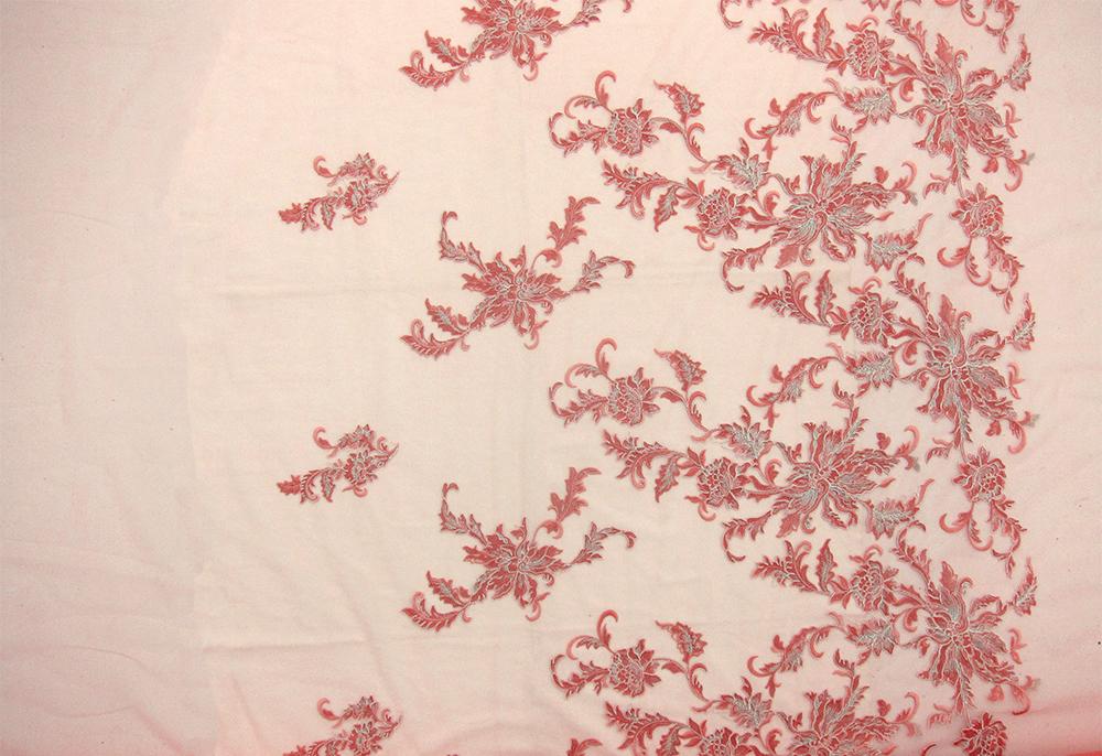 Mini Sequins and Embroidery on Tulle0