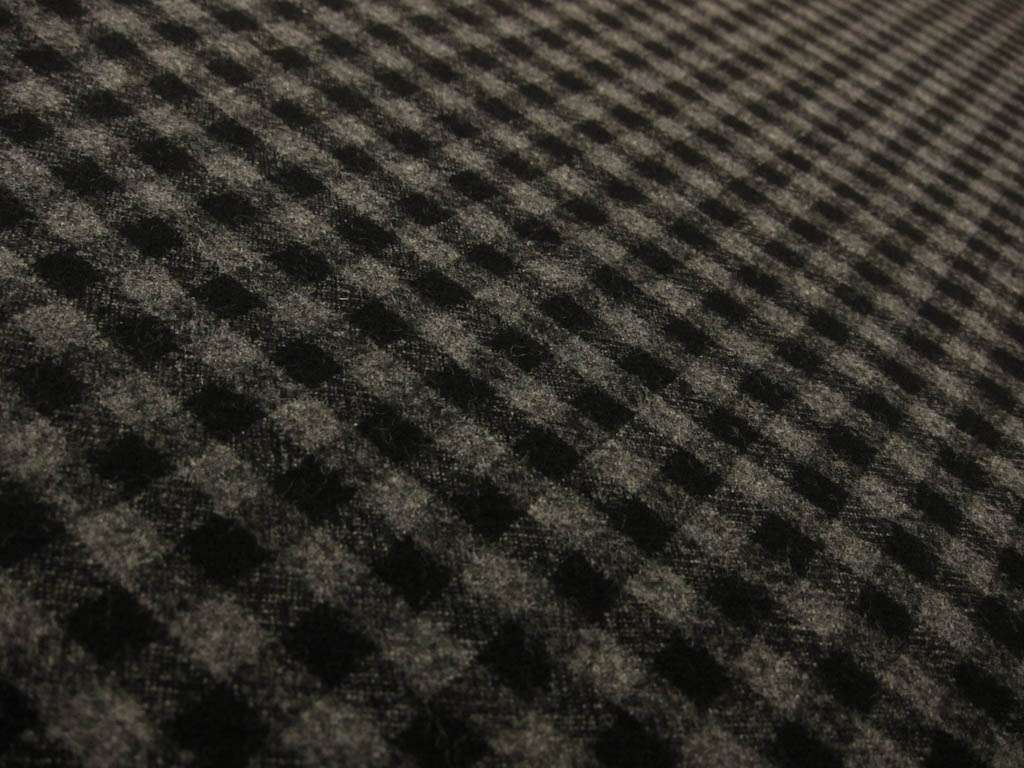 Virgin Wool Lycra Flannel Check0
