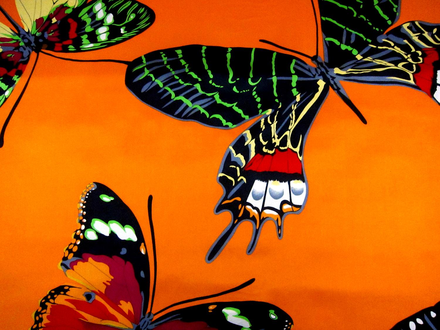 Printed Silk Charmeuse0