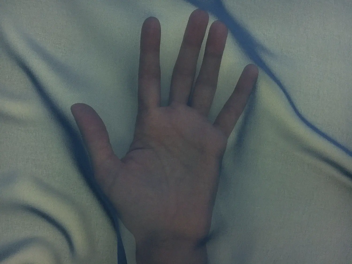 Japanese Polyester Chiffon in Space Cadet Blue2