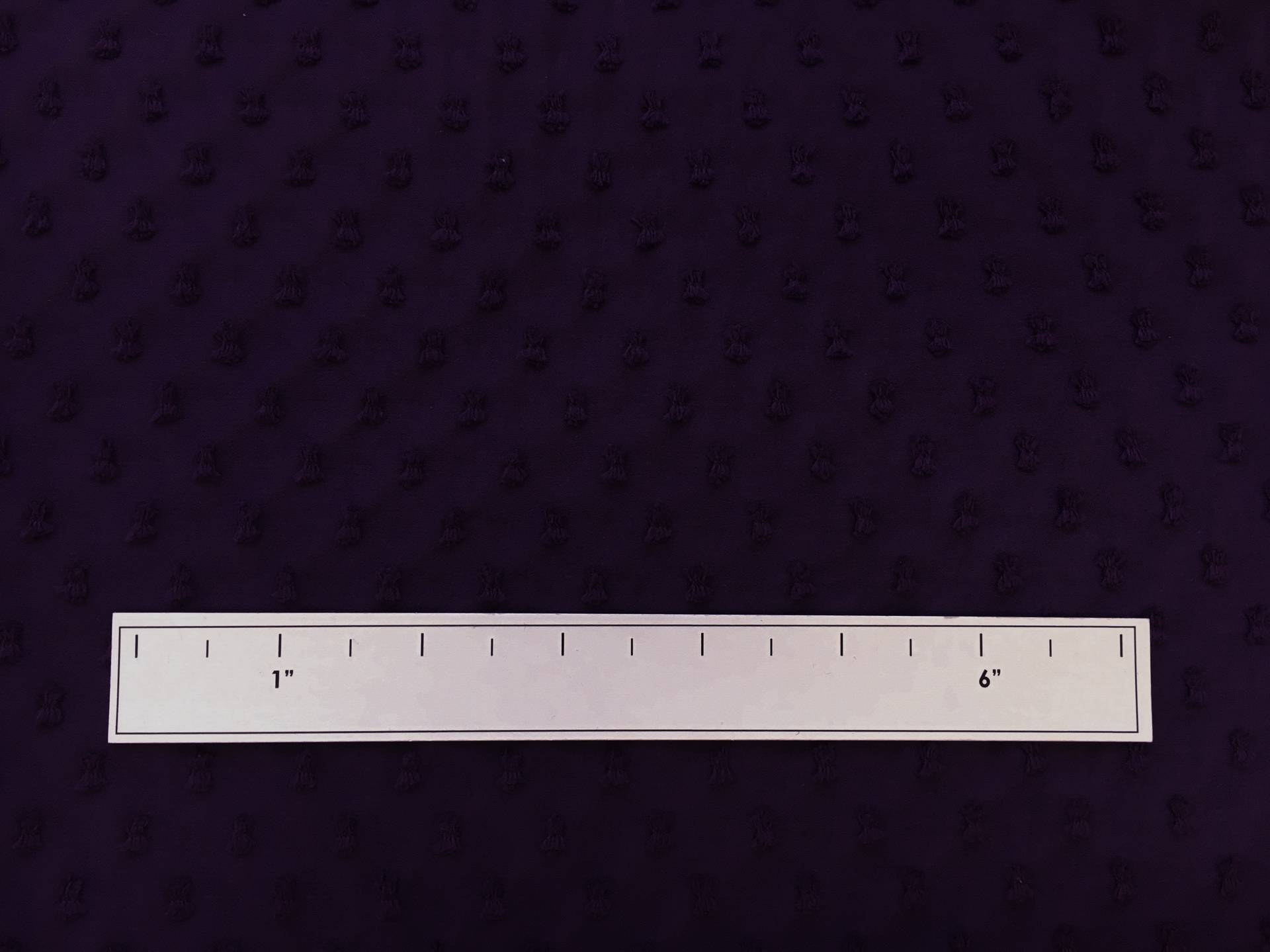 Silk and Cotton Swiss Dot Chiffon in Purple2