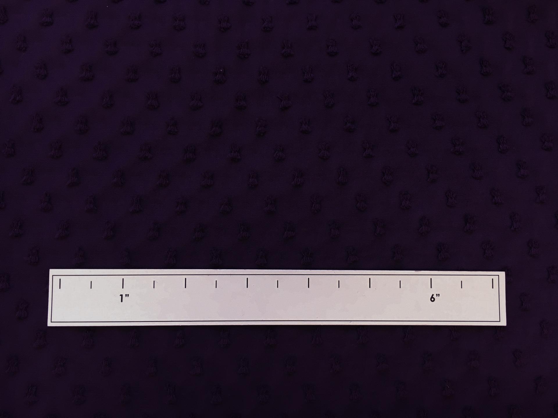 Silk and Cotton Swiss Dot Chiffon in Purple2