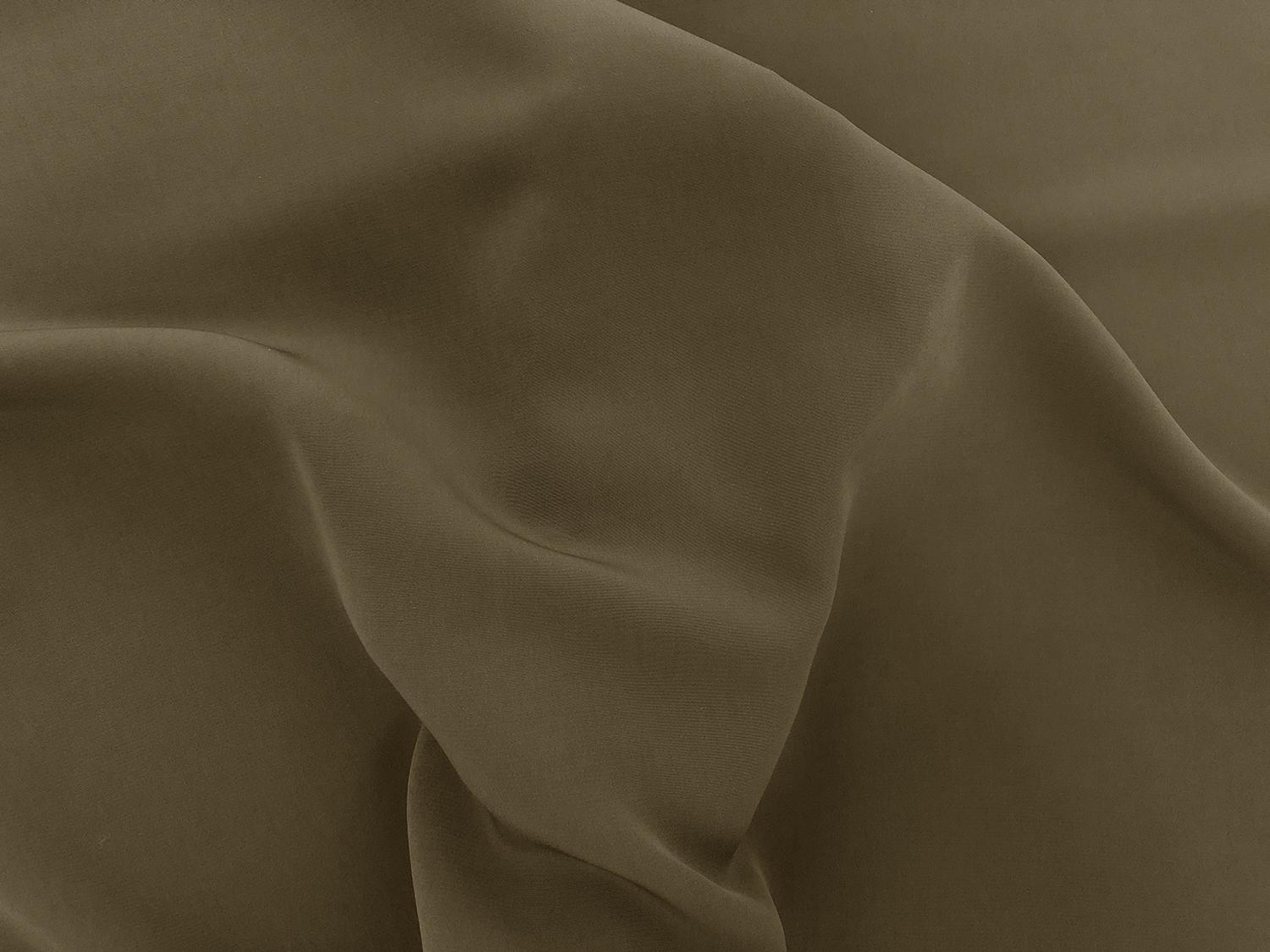 Polyester Powder Crepe De Chine in Olive Green2