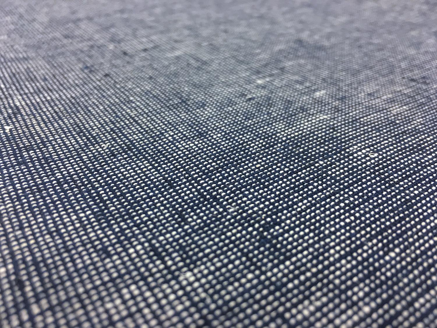 Homespun Two Toned Linen Cotton Blend in Navy 2