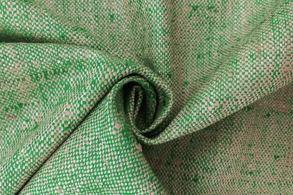 Raw Silk Matka in Green and Natural0
