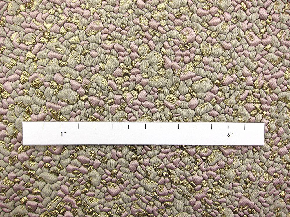 French Metallic Cloqué with a Pebble Texture2